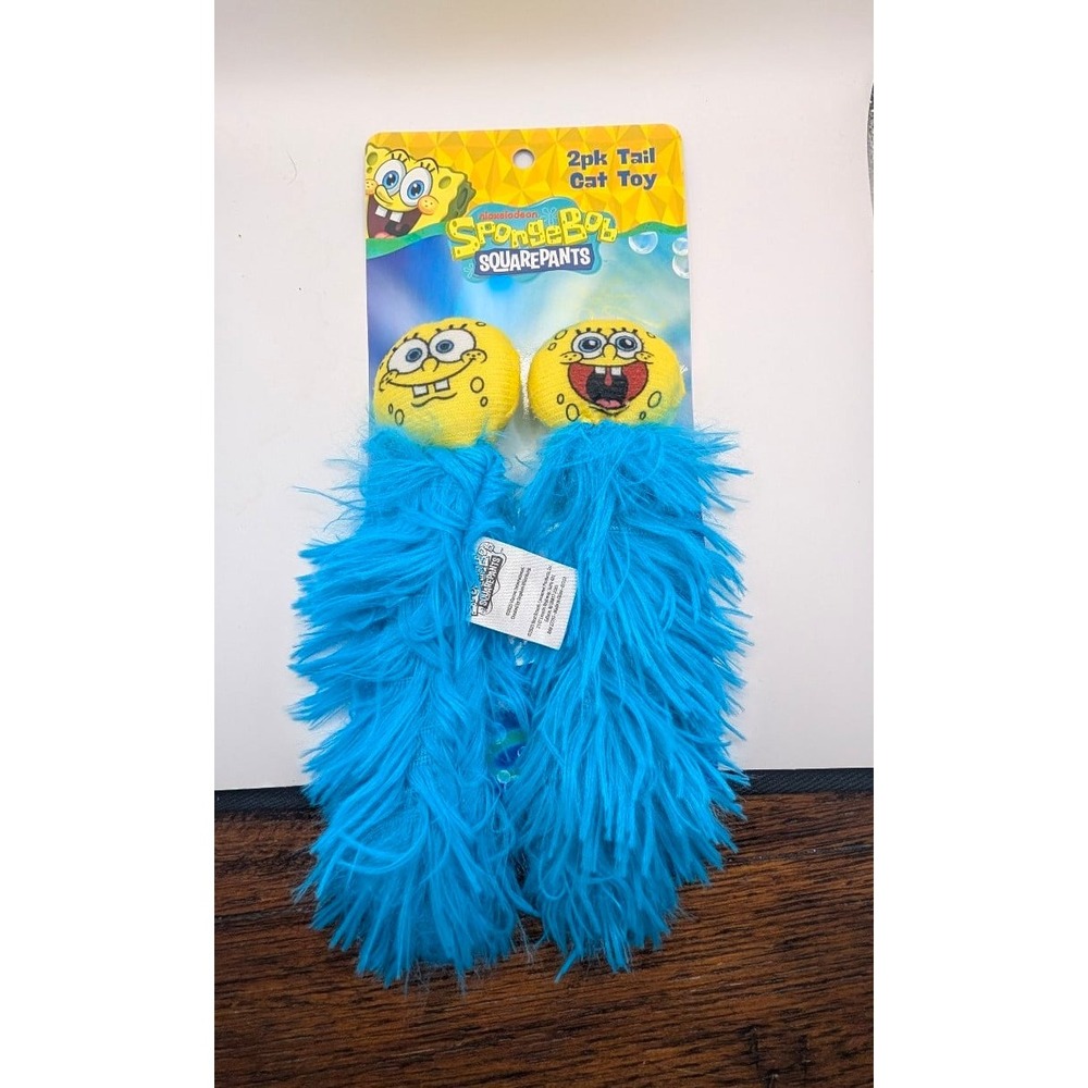 SpongeBob SquarePants 2pk Tail Cat Toys Plush NEW